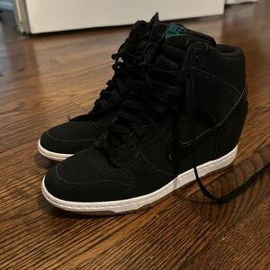 Black Nike Wedge Sneakers size 8